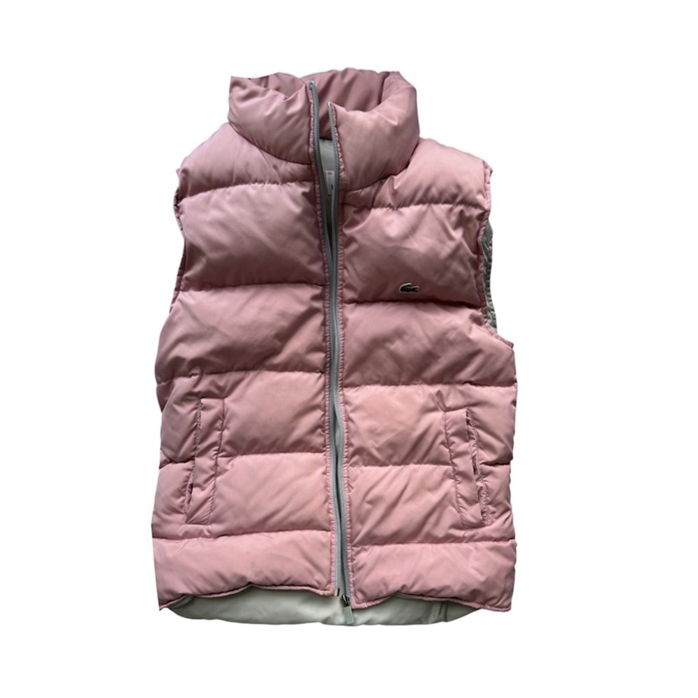 Lacoste Pink Puffer Vest